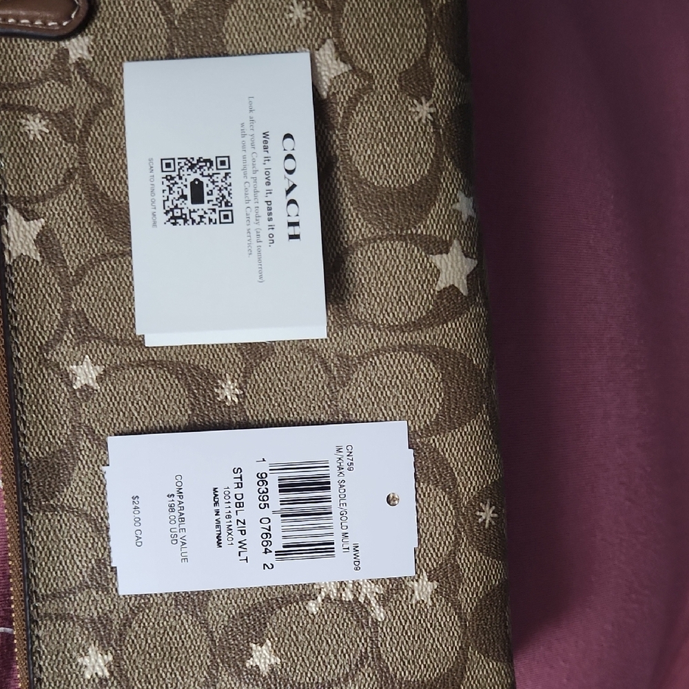 Coach Double Zipper Wallet